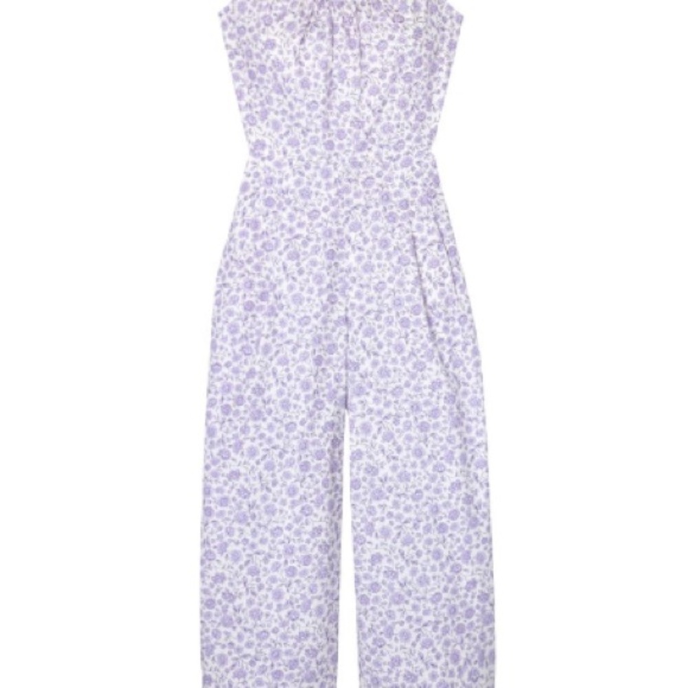 Gal Meets Glam Floral Purple Jumpsuit